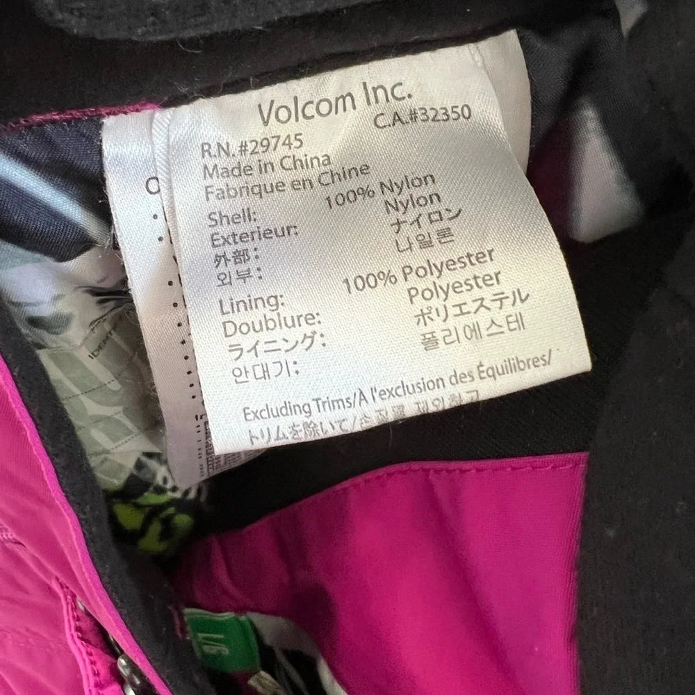 Girls Volcom snowboard pants size youth large